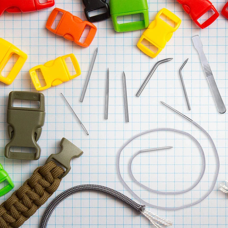 Paracord Knitting Tool Set – Aluminum Weaving Needles for Parachute Cord Bracelets, Lanyards & DIY Crafting