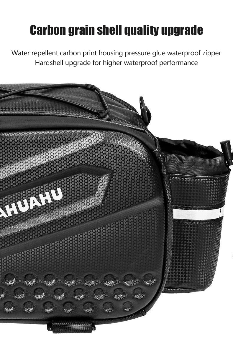 10L Waterproof Bicycle Rear Seat Bag – Large Rack Saddlebag & Shoulder Bag