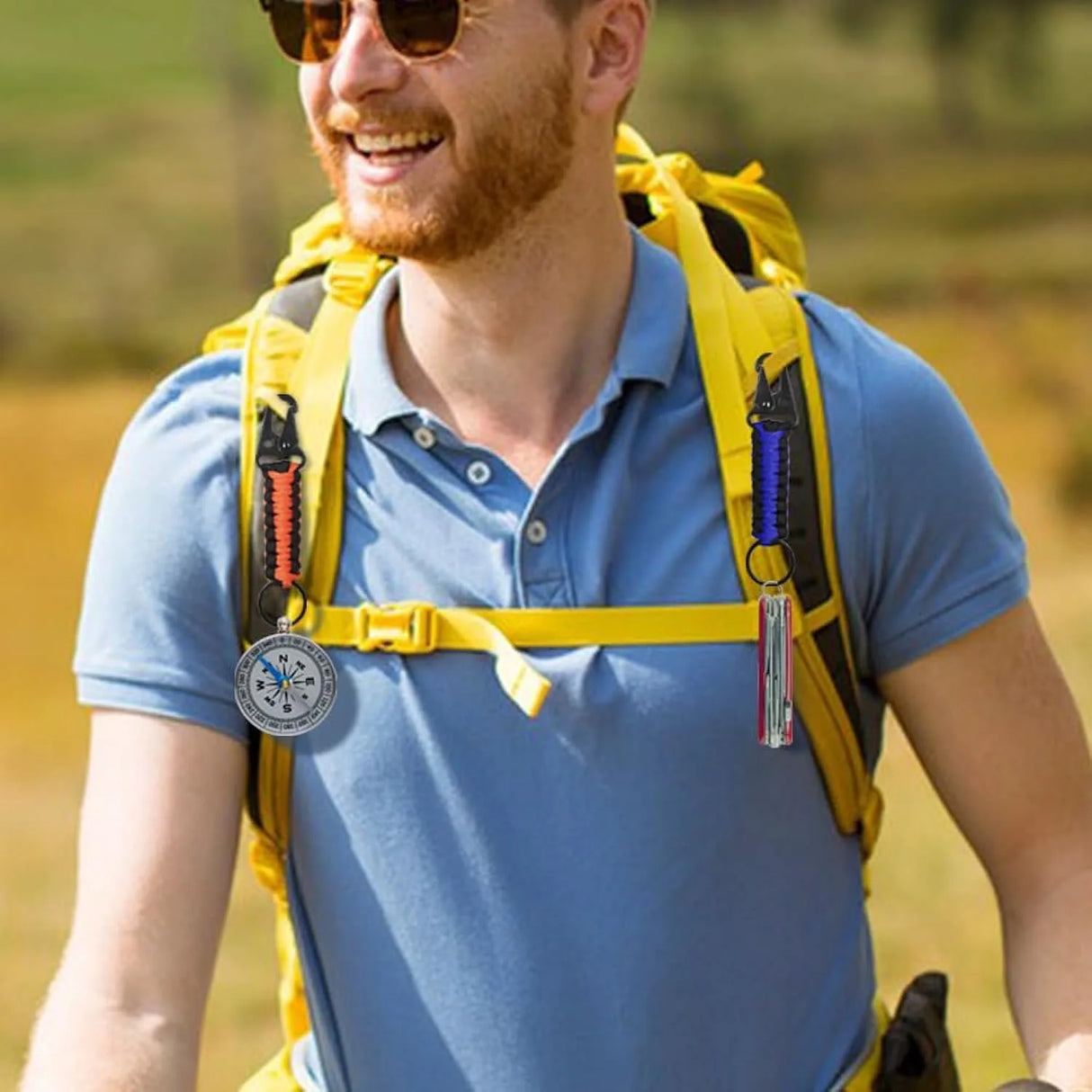 Paracord Keychain Ring Survival Kit