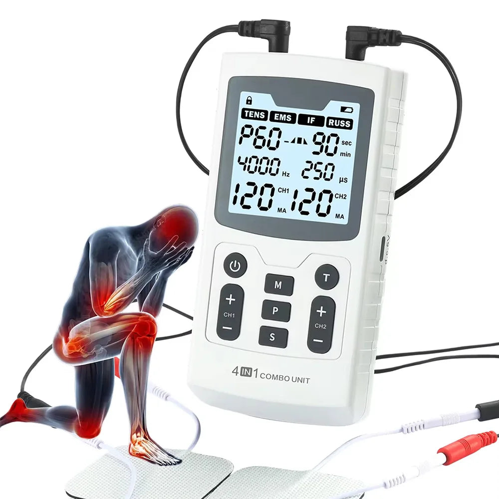 Electric Muscle Therapy Stimulator – High-Frequency Physiotherapy Device | IFT, RUSS, TENS & EMS Adjustable Body Massager