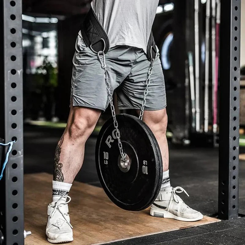 EVA Dip Belt with Chain – Pull-Up & Strength Training Belt for Weightlifting, Squats & Powerlifting Support