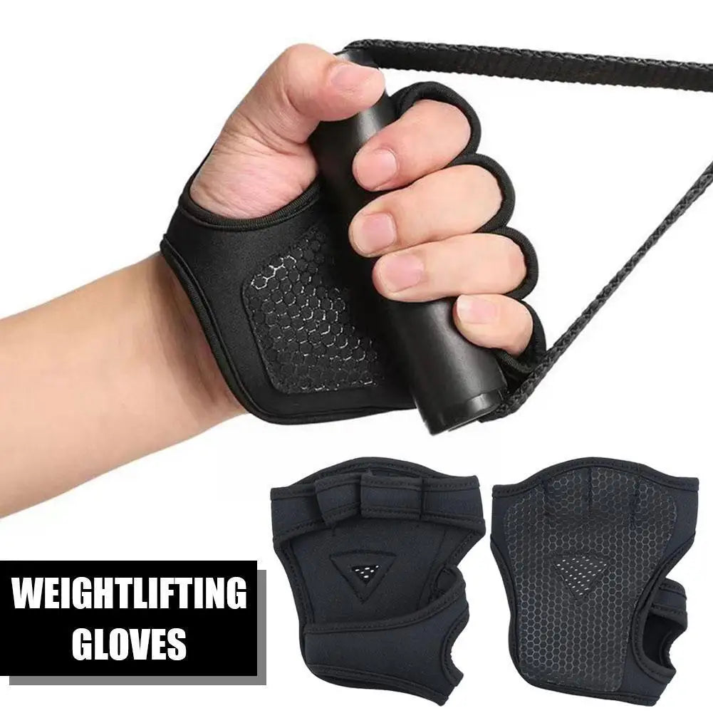 Hand Wrist Palm Protector Gloves – Non-Slip Weightlifting Gloves with Wrist Support for Gym & Fitness
