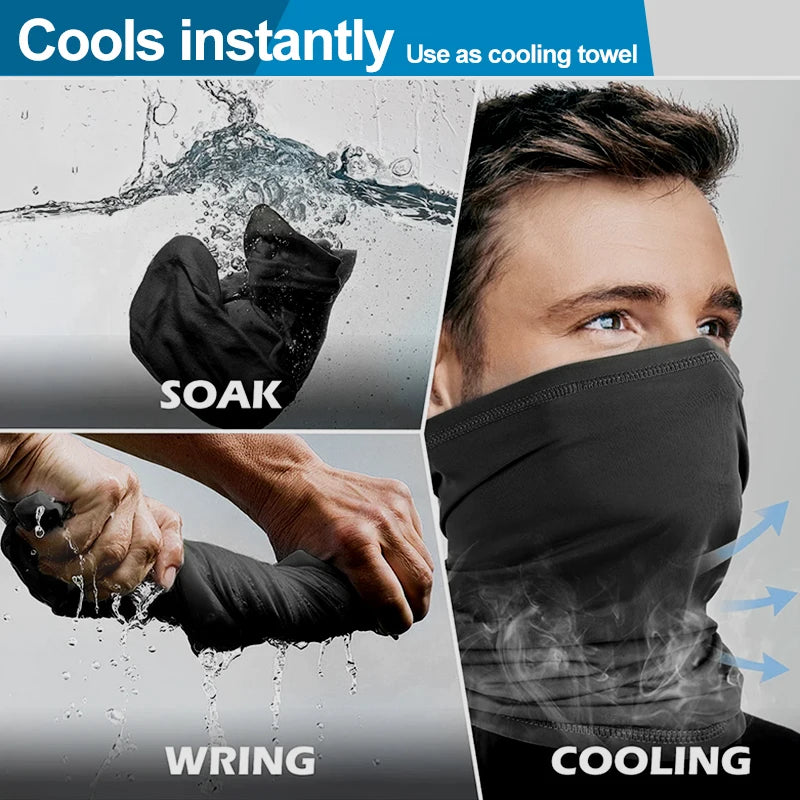 2PCS UV Protection Face Mask – Seamless Bandana for Outdoor Sports