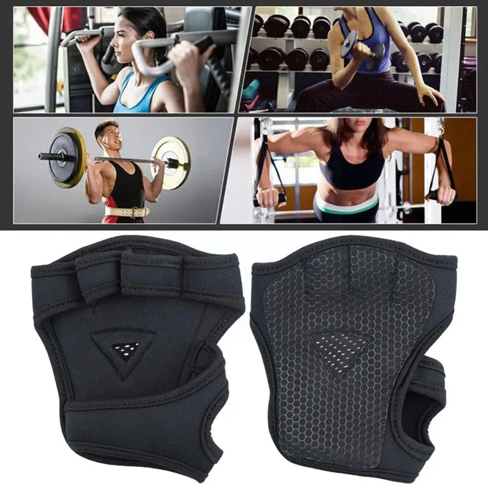 Hand Wrist Palm Protector Gloves – Non-Slip Weightlifting Gloves with Wrist Support for Gym & Fitness