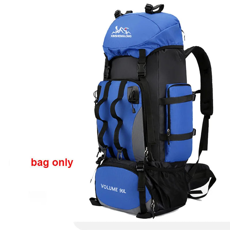90L Waterproof Hiking & Camping Backpack – Large Capacity Outdoor Rucksack