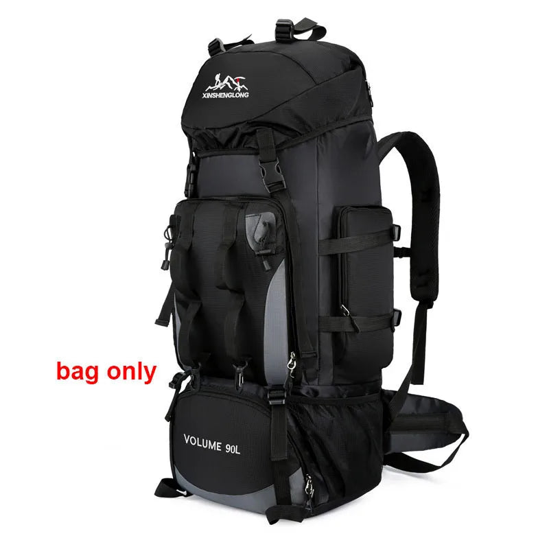 90L Waterproof Hiking & Camping Backpack – Large Capacity Outdoor Rucksack