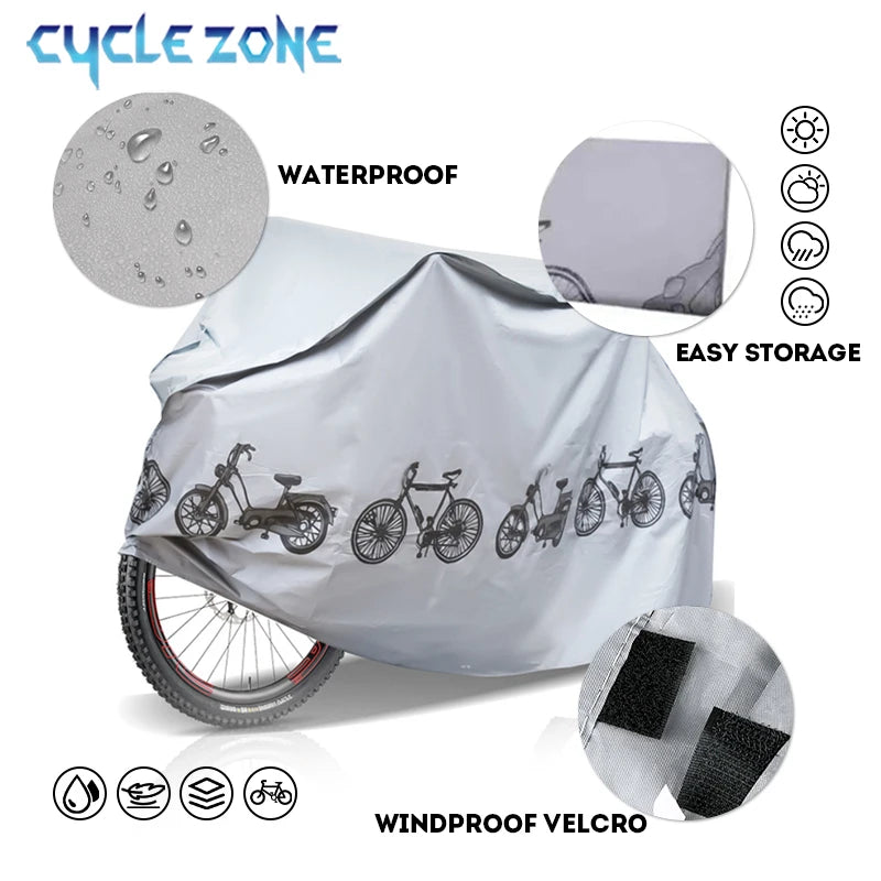 Waterproof Bicycle & Motorcycle Cover – UV Dust Rain Protection