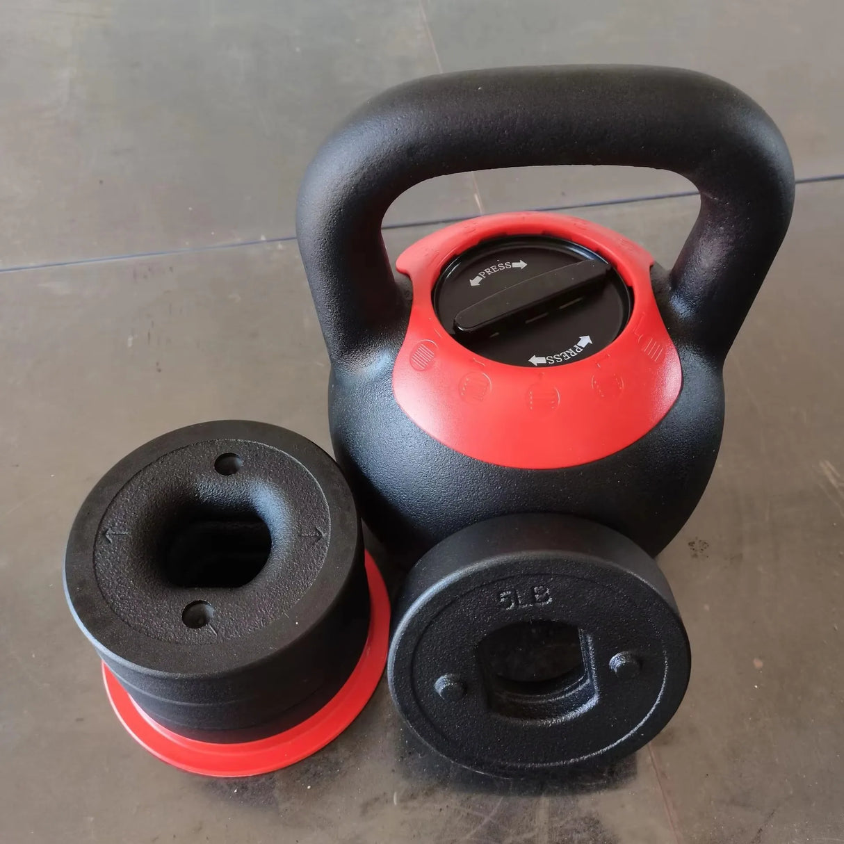 Adjustable Kettlebell – 5 Weights in 1 Cast Iron Dumbbell Set | Space-Saving Strength Training Equipment for Home & Gym