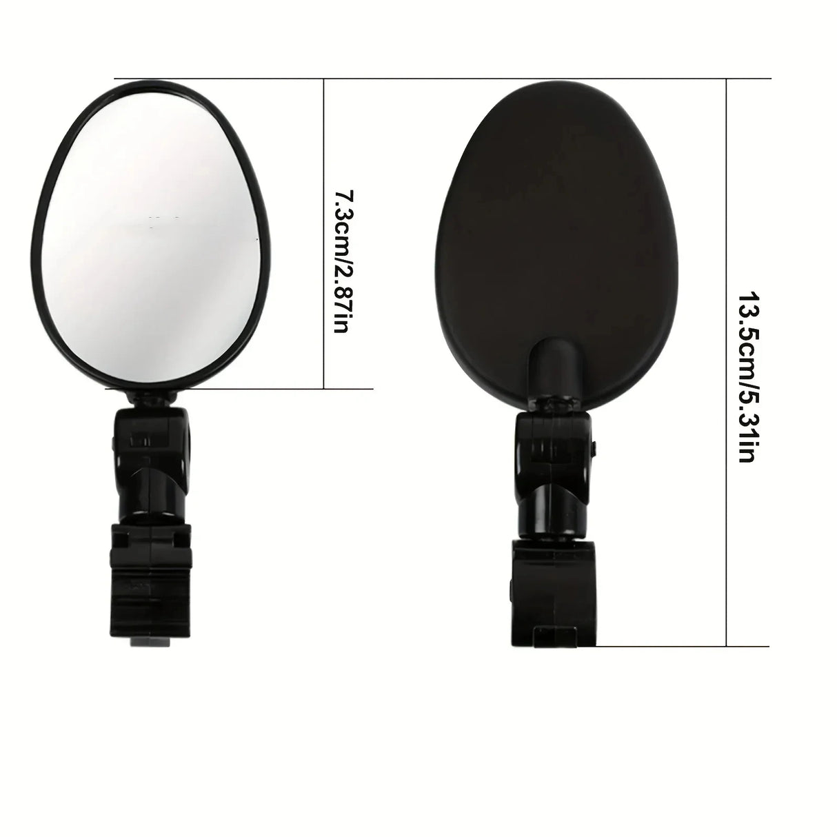360° Bike Rear View Mirror – Adjustable Handlebar Mirror for MTB & Road