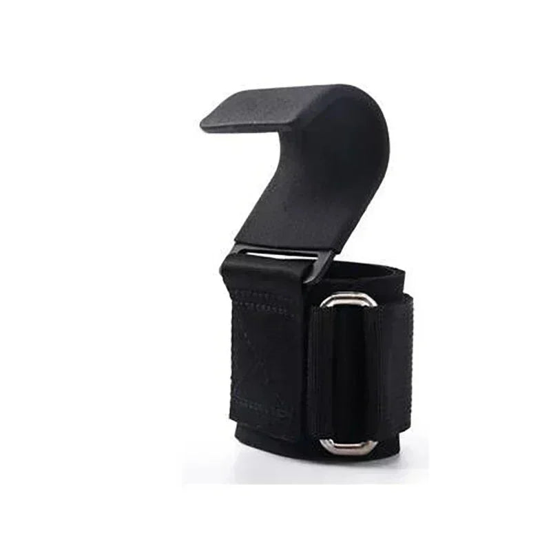 Weight Lifting Hook Grips with Wrist Wraps – Heavy-Duty Gym Wrist Straps for Pull-Ups, Powerlifting & Deadlifts