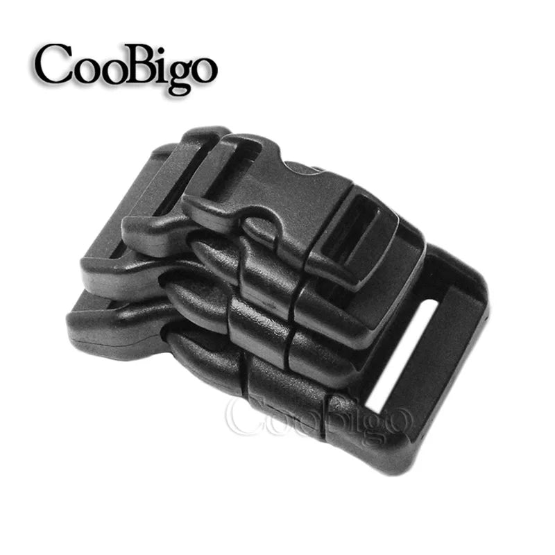 Durable Plastic Curved Buckles for Paracord, Backpack Straps & Outdoor Gear (10mm–25mm)
