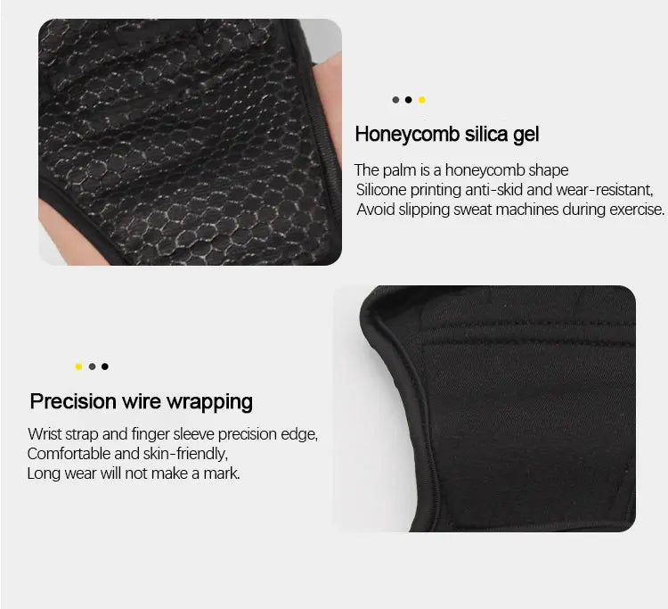 Breathable Workout Gloves with Wrist Wraps – Weightlifting & Gym Gloves for Men and Women