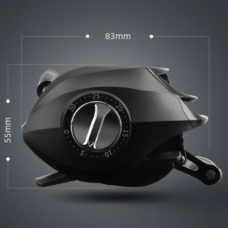 Baitcasting Fishing Reel – Ultra-Light Casting Reel with 8kg Max Drag for Bass & Pike Fishing