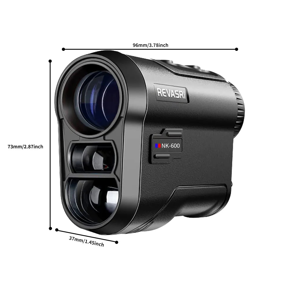 Golf Laser Rangefinder – 600M Rechargeable Range Finder with Slope, Flag Lock & Vibration