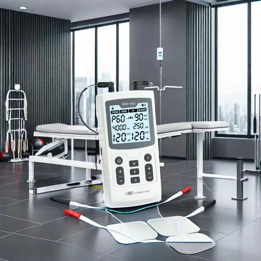 Electric Muscle Therapy Stimulator – High-Frequency Physiotherapy Device | IFT, RUSS, TENS & EMS Adjustable Body Massager