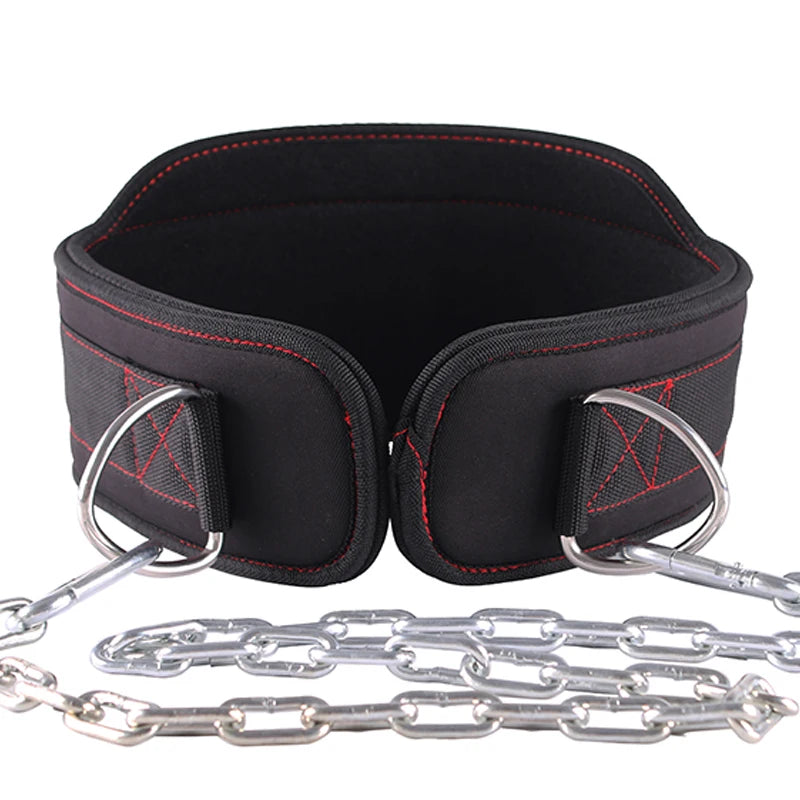 EVA Dip Belt with Chain – Pull-Up & Strength Training Belt for Weightlifting, Squats & Powerlifting Support