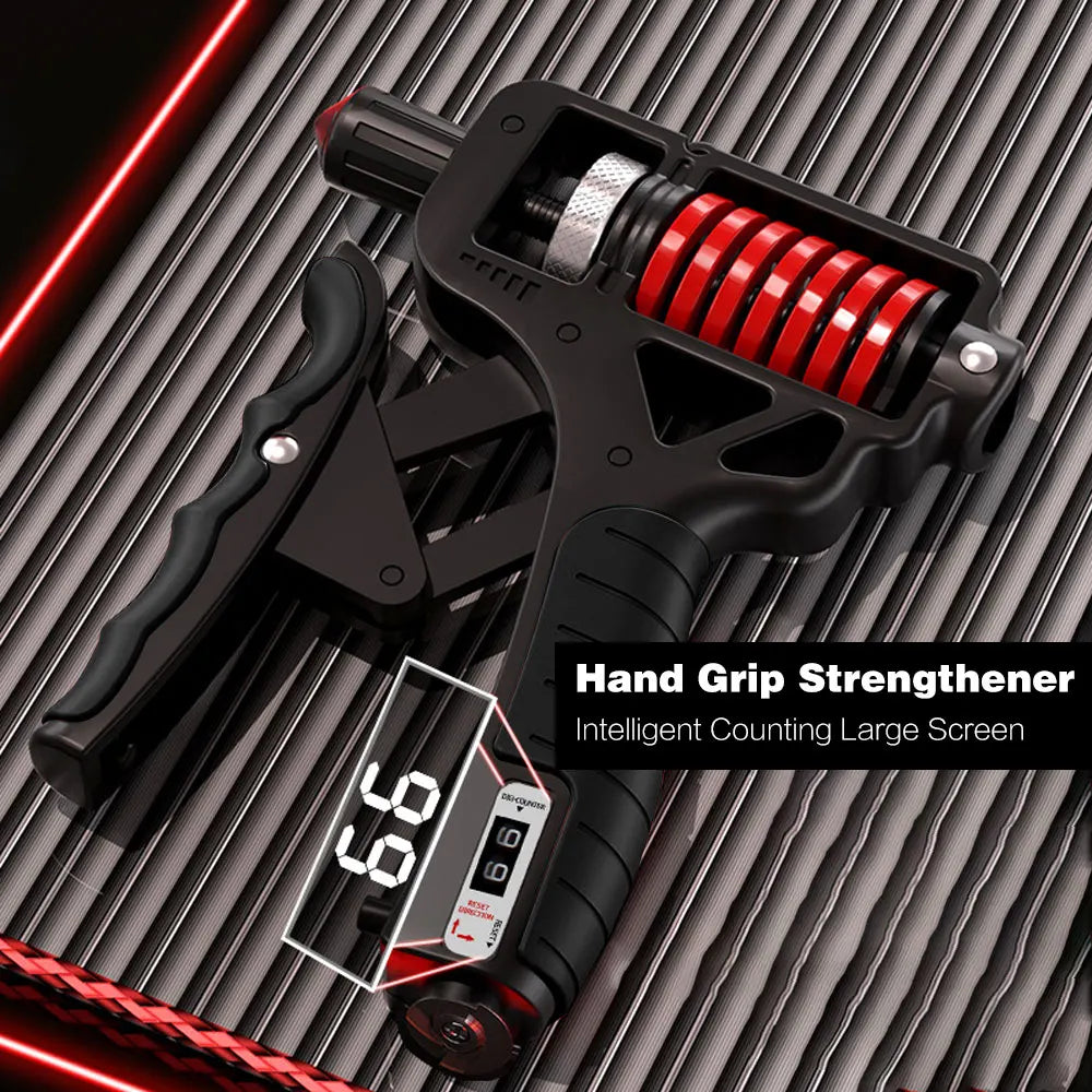 Adjustable Hand Grip Strengthener – Grip Strength Trainer for Forearm, Wrist & Finger Power | Ideal for Athletes, Musicians & Recovery