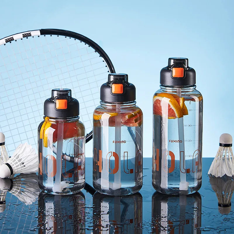 1300ml Portable Sports Water Cup – High Temp Plastic Outdoor Bottle