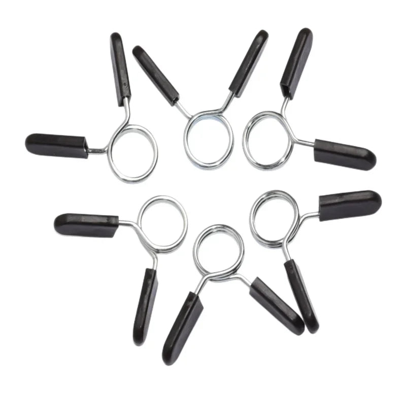 Barbell Clamp Spring Collar Clips – Standard Barbell & Dumbbell Lock for Gym Weightlifting