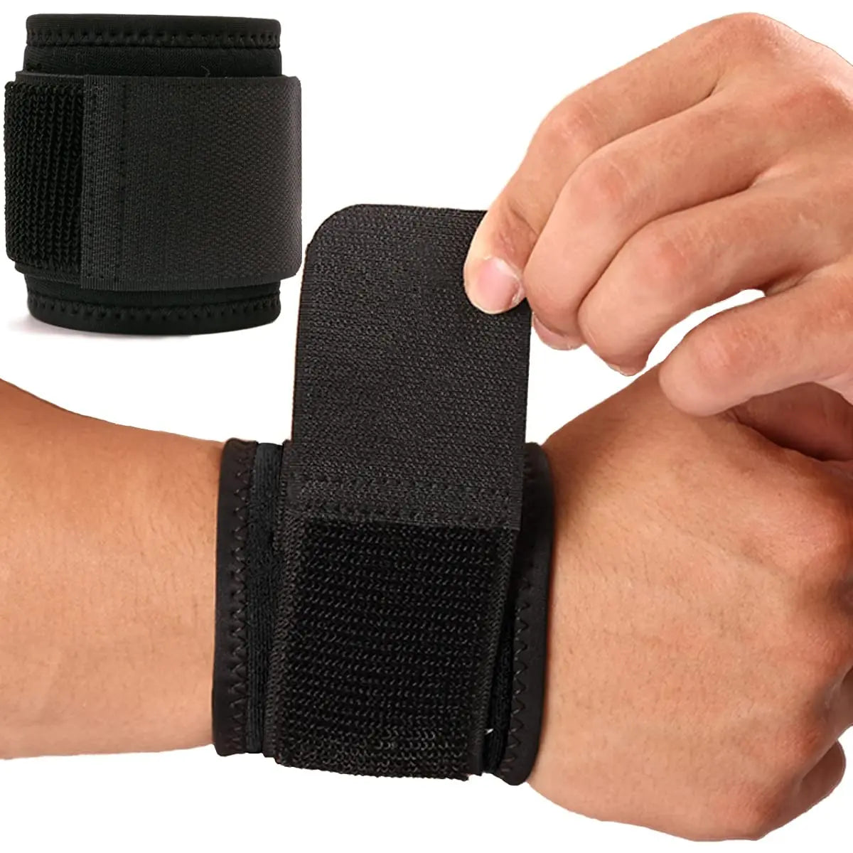 2-Pack Wrist Compression Strap – All-Day Support for Fitness, Weightlifting & Pain Relief