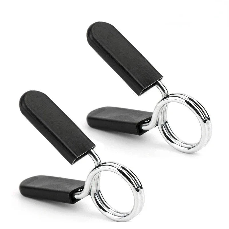 Barbell Clamp Spring Collar Clips – Standard Barbell & Dumbbell Lock for Gym Weightlifting