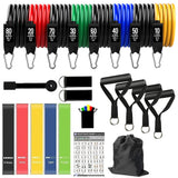 Workout Bar Fitness Resistance Bands Set – Pilates, Yoga & Full-Body Training at Home