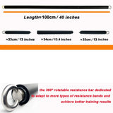 Workout Bar Fitness Resistance Bands Set – Pilates, Yoga & Full-Body Training at Home