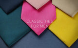 Men Formal Necktie with Pocket Square Set