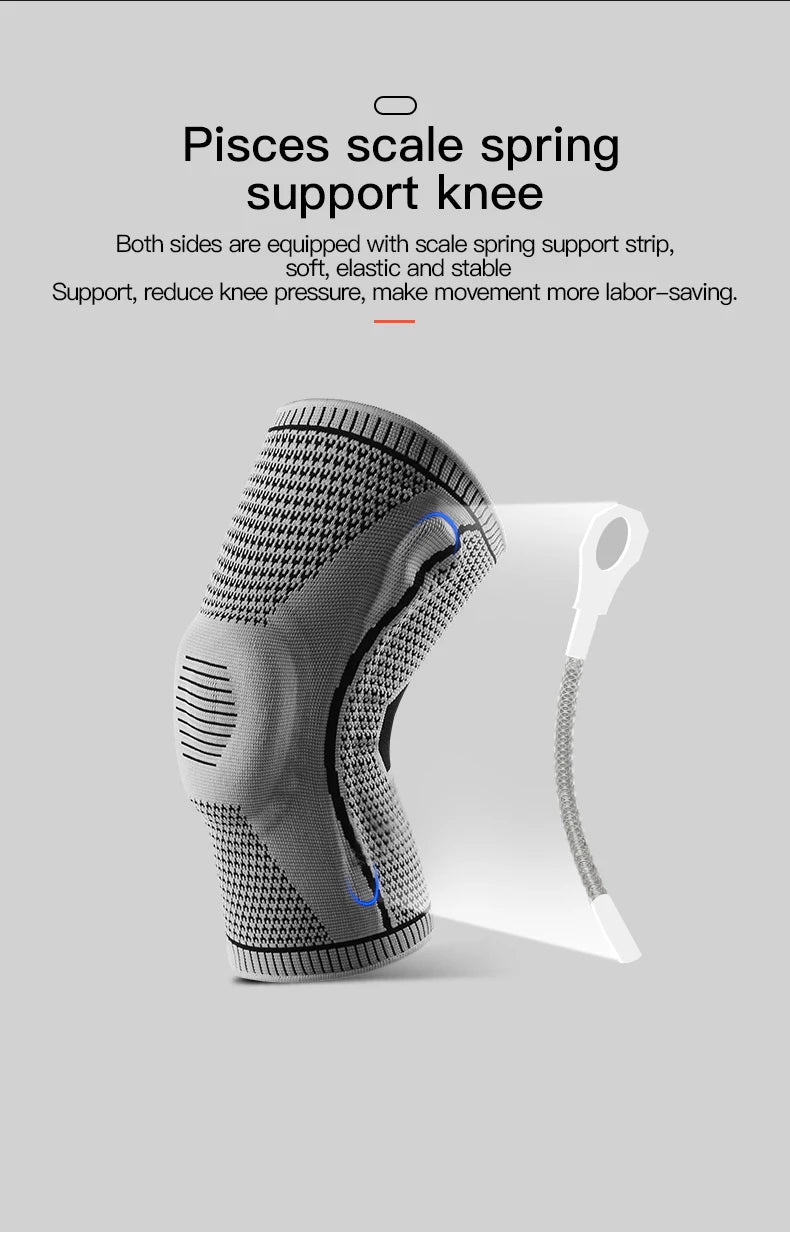 Compression Knee Sleeve with Silicone Support – Pain Relief & Sports Protection
