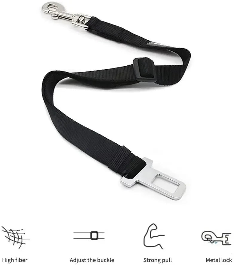 Adjustable Pet Cat Dog Car Seat Belt /Leashes