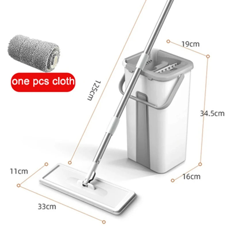 Microfiber Squeeze Spin Mop with Bucket