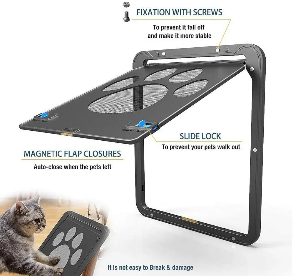 Dog/Cat Magnetic Screen Outdoor Function Gates & Ramps