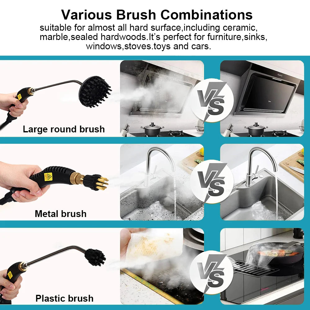 High Pressure Handheld Steam Cleaner For Home Kitchen Bathroom Car