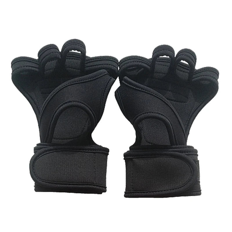 Breathable Workout Gloves with Wrist Wraps – Weightlifting & Gym Gloves for Men and Women