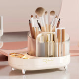 360°Rotating Makeup Brushes Organizer