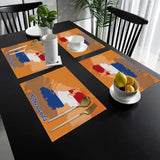 Stylish Geometric Linen Placemats