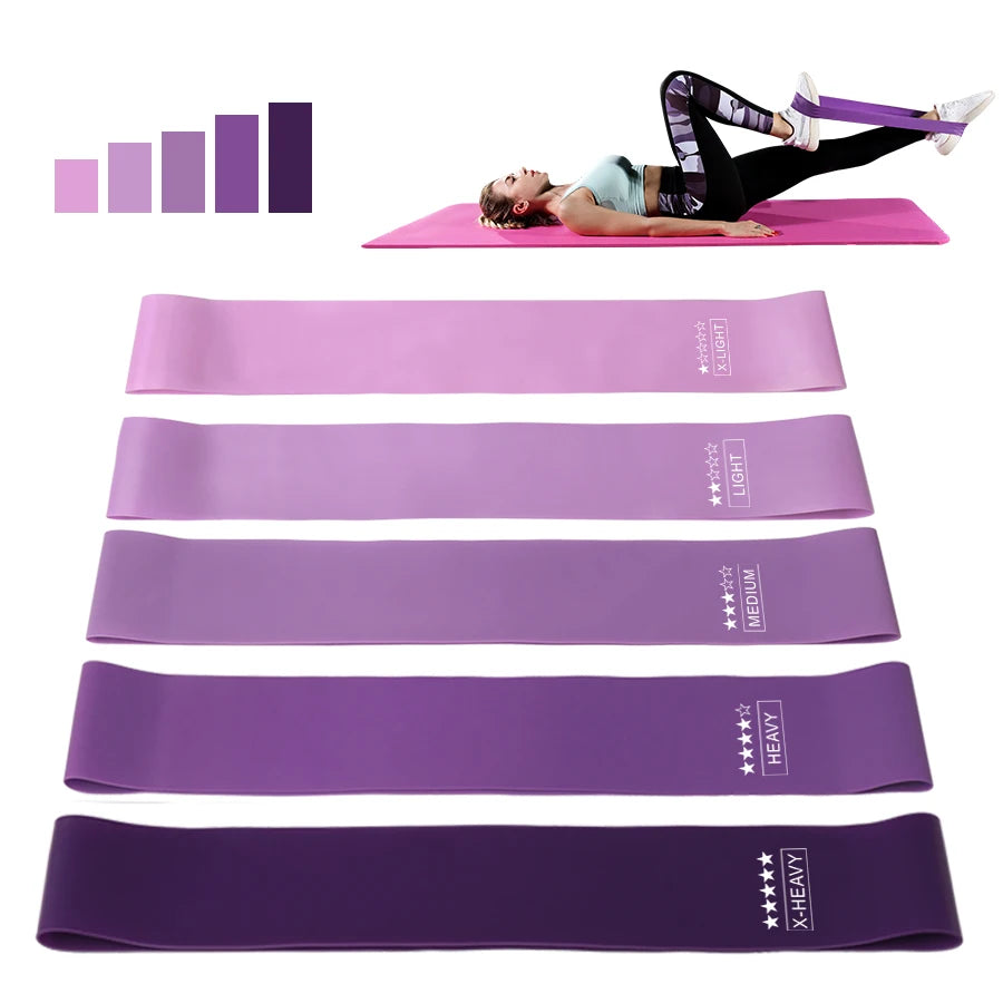 Elastic Resistance Bands Set – Versatile Fitness Bands for Home Workouts, Yoga