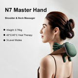 Bionic Neck & Shoulder Massager with Heat – 3-Level Electric Kneading Massage Pillow for Back, Waist, Legs & Body