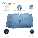 Car Sunshade Windshield Umbrella with 360°Rotation