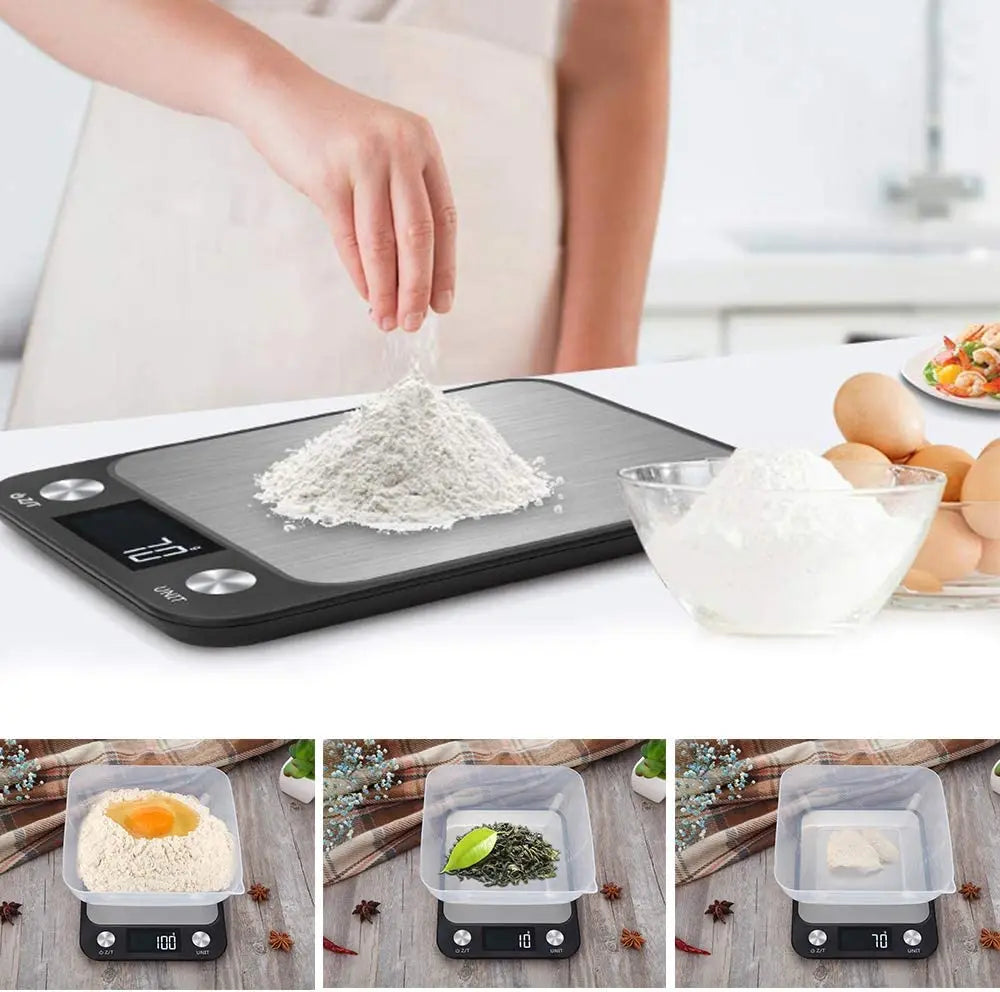 Smart Electronic Digital Kitchen Scale Stainless Steel