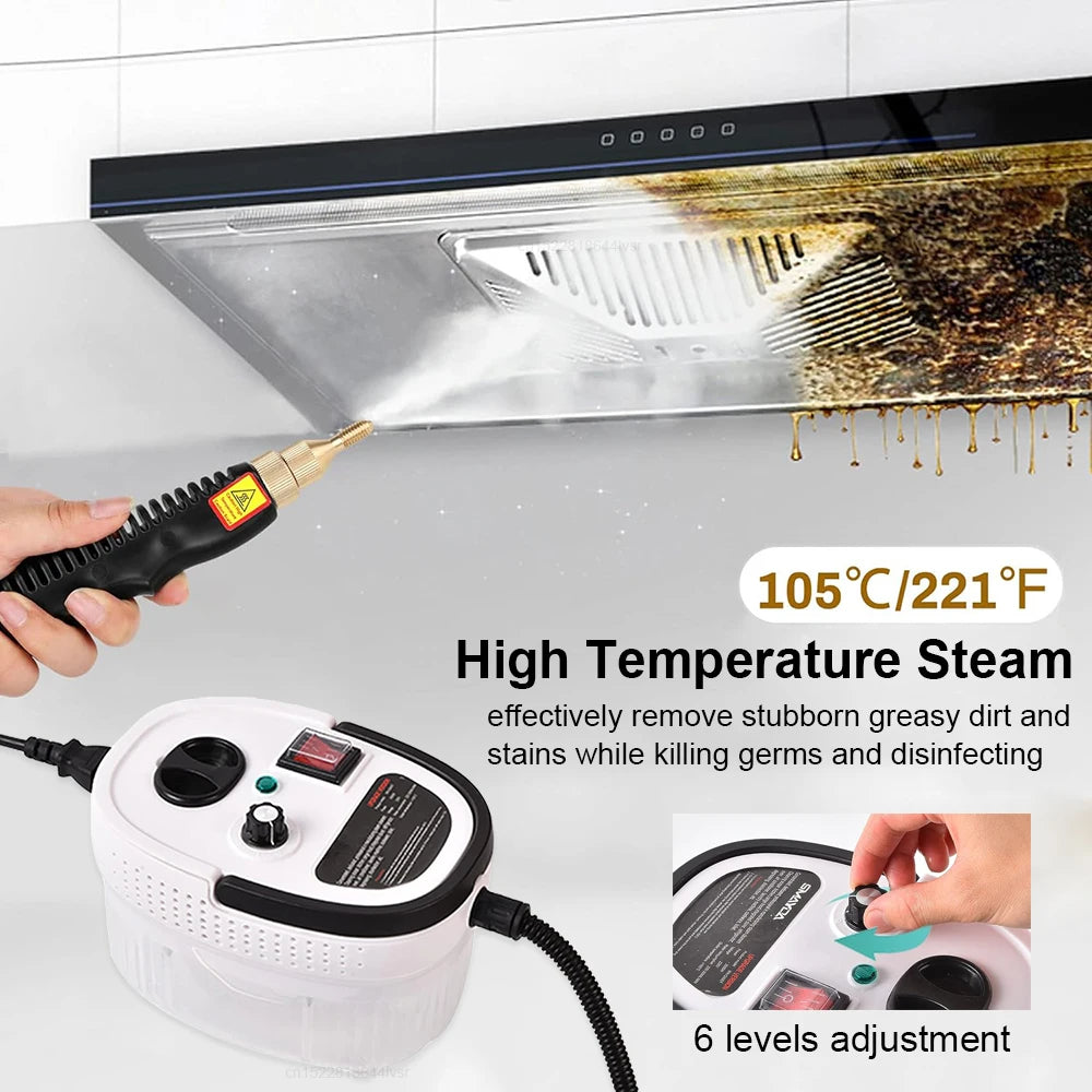 High Pressure Handheld Steam Cleaner For Home Kitchen Bathroom Car