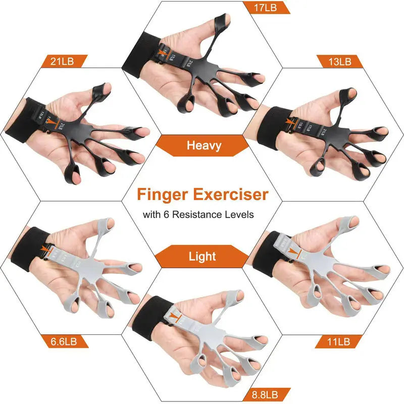 Silicone Gripster Hand Grip & Finger Strengthener – Your Ultimate Hand & Finger Trainer