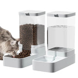 Cat Feeder with Automatic Water Dispenser