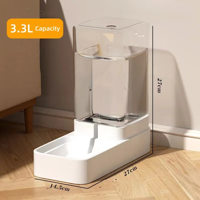 Cat Feeder with Automatic Water Dispenser