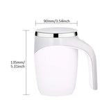 Electric Stirring Stainless Steel Rotating Magnetic Mug