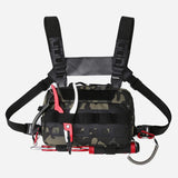 Men’s Camo Fishing Vest Bag – Multi-Pocket Utility Chest Pack for Outdoor Fishing, Hiking & Hunting