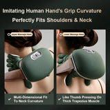 Bionic Neck & Shoulder Massager with Heat – 3-Level Electric Kneading Massage Pillow for Back, Waist, Legs & Body