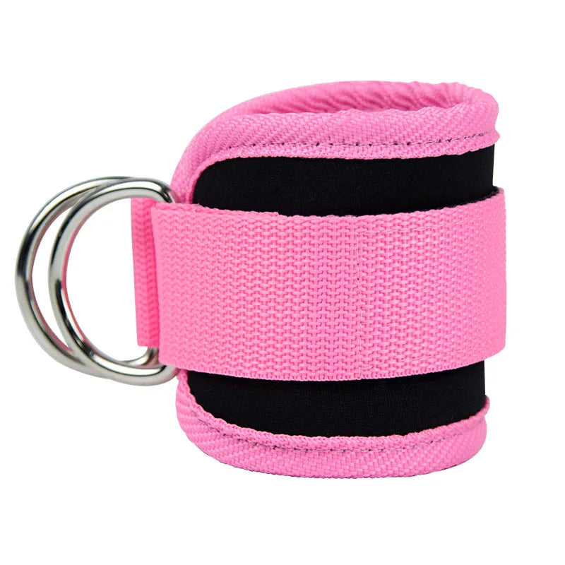 Gym Ankle Straps for Cable Machines – Double D-Ring Adjustable Neoprene Padded Cuffs for Leg, Glute & Abductor Workouts