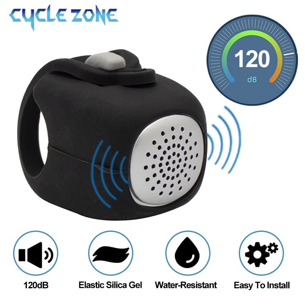 Electric Bicycle Bell – Loud Bike Horn with 3 Sound Modes for MTB & Road Cycling