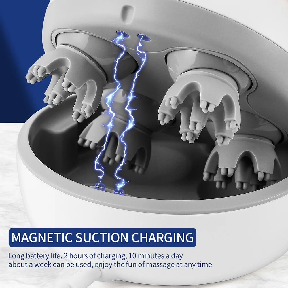 3D Waterproof Electric Head Massager